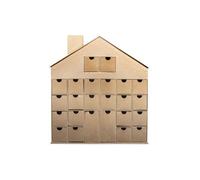 Calendrier de l'avent maison en carton à décorer 40 x 36 cm