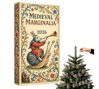 Calendrier de l'Avent Médiéval de Noël Pièce Collector Acrylique 2D 24 | Calendrier Festif Compte à Rebours 2026 Pour Amateurs d'Art, Fans Fantasy, Bibliophiles Historiens Maison Appartement