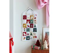 Calendrier de l'Avent Merry Christmas personnalisable blanc imprimé TU
