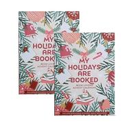 Calendrier de l'Avent « Mes vacances sont réservées » pour les amoureux des livres - 24 jours de surprises festives, avec marque-pages, autocollants, ruban adhésif décoratif (2PCS)