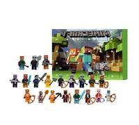 Calendrier De L'avent Minecraft 2024, Coffret De 24 Figurines, Dont Luffy, Nami Et Zoro. Cadeau Idéal Pour Halloween.