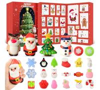 Calendrier de l'Avent Mochi Squishies 2025, 24 Mochi Animaux Kawaii Calendrier de L'avent, 4 Grand Squishie, Compte à Rebour 24 Jour, Surprise Différente, Cadeaux Noël Adultes(Seulement pour Adulte)