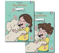 Calendrier de l'avent Mon chien et moi 25 Jours de Jeux et Astuces | Format A3 avec Chevalet, Papier Cartonné, Personnalisable, Guide d'Education Positive