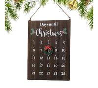 Calendrier de l'Avent mural de Noël | 25 jours de décoration en bois | Panneau de calendrier de l'Avent | Pour famille, amis, voisins, salle de classe, salon, chambre à coucher