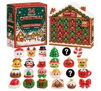 Calendrier de l'Avent Mystère 2026 Squishy pour Noël, B | Matériau TPR Souple, 24 Surprises Mystères, Découverte Festive, Cadeau pour Noël