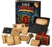 Calendrier de l'Avent mystère Aventure, puzzle de 24 jours, cadeau de salle | Le calendrier immersif de puzzle pour la maison apporte un plaisir captivant axé sur l'histoire pour les fêtes en famille