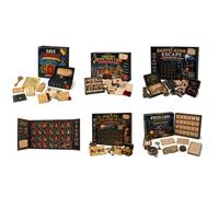 Calendrier de l'Avent mystère Aventure, puzzle de 24 jours, cadeau de salle | Le calendrier immersif de puzzle pour la maison apporte un plaisir captivant axé sur l'histoire pour les fêtes en famille