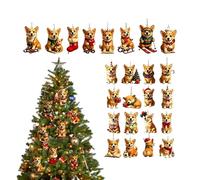 Calendrier De L'Avent Noël 2026 Jouet Adorable Ornement Chien En Acrylique