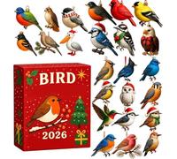 Calendrier de l'Avent Noël Figurine Décorative De Collection Oiseau Voiture