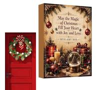 Calendrier de l'Avent Noël Scène Hivernale en Acrylique 2D | Calendrier de Noël pour Maison, Sapin, Fenêtre, Mur, Cheminée, Rétroviseur, Guirlande, Fête