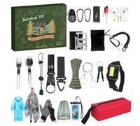 Calendrier de l'Avent Outils de Survie Noël Compte À Rebours De L'Avent 24 | Kit Outils Survie Randonnée Pour Hommes Papa Camping Rando Sac à Dos Pêche Chasse Aventure Plein
