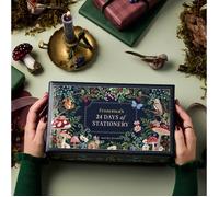 Calendrier De L'Avent Papeterie 24 Jours Noël Coffret Cadeau Stationery Advent Calendar Kit Écriture Carnet Stylo Accessoires De