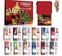Calendrier De L'avent Parfum Femme 2025,12 Pièces Coffret De Parfums Avec 10ml Mini Roll on Parfum,Noël Calendrier De L'avent 2025,Coffret De Parfum Femme,Coffret Mini Parfum Femmes,Noël Pour Femme
