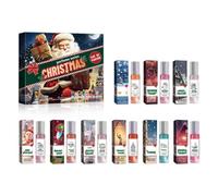 Calendrier de l'avent Parfum,Parfum pheromone pour Femme, parfum au pheromone pour Femme,roll on parfums feromone pour femme,miniature parfume pheromones pour femmes attire homme,12 notes de parfums