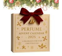 Calendrier de l'Avent Parfums 2025, 24 jours de parfums de créateurs pour femmes et hommes - Coffret cadeau premium pour les fêtes, parfums format voyage - Calendrier de l'Avent pour les fêtes