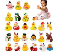 Calendrier De L'Avent - PCV 31.2x 22,6x5,8 Cm | Calendrier À Rebours De Noël Avec Jouets De Bain De Canard En Caoutchouc | Ensemble De Cadeaux De Vacances Amusants Pour L'heure Du Bain Des Et