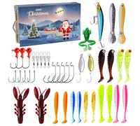 Calendrier De L'Avent Peche, Calendrier De L'Avent 2024 Ensemble De Leurres De Pêche Calendrier Avent Leurre Peche Carnassier Leurre Souple Leurre Peche Mer Appat Peche Pour Passionné De Pêche