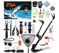 Calendrier de l'Avent Pêche Homme 24 Jours Kit d'accessoires de pêche ultime pour hommes, compte à rebours jusqu'à Noël avec surprises pour les amateurs de pêche