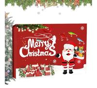 Calendrier de l'Avent Pêche | Set de 24 Leurres de Noël | Leurres Eau Douce et Salée | Cadeau pour Homme Papa Grand-Père Amis Ados Adultes Pêcheurs