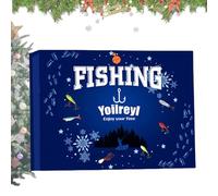 Calendrier de l'Avent Pêche | Set de 24 Leurres de Noël | Leurres Eau Douce et Salée | Cadeau pour Homme Papa Grand-Père Amis Ados Adultes Pêcheurs