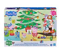 Calendrier de l'Avent Peppa Pig Peppa & Evie HASBRO 24 surprises 2 figurines autocollants Rose