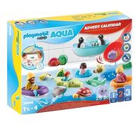 Playmobil 71086 Calendrier de l'Avent : 1.2.3 Aqua - avec 24 Surprises à découvrir pour Noël - Mes Premiers - Apprendre en s'amusant - pour Les Tout-Petits 18-36 Mois