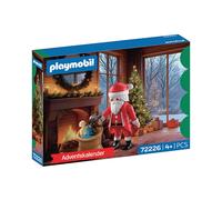 Calendrier de l'Avent Playmobil 72226 Noël 21 pièces avec figurine du Père Noël et animal Rouge/Blanc