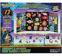 Calendrier de l'Avent Pokémon Halloween pour enfants, 13 pièces - Comprend 10 figurines de personnages et 3 accessoires - À partir de 4 ans