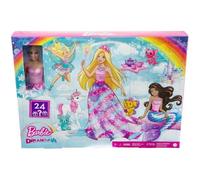Barbie Poupée Calendrier de l'Avent Dreamtopia – 24 surprises (tenues, accessoires) – Dès 3 ans