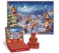 Calendrier de l'Avent pour Adultes, kit de Vacances Puzzle Noël 2026 | Surprise du compte à rebours de 24 jours, impression sur papier écologique, aide-mémoire, plaisir des vacances pour adultes