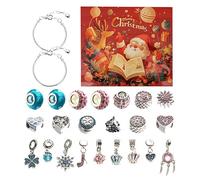 Calendrier de l'Avent pour bijoux 2024 - Calendrier de l'avent avec boucles d'oreilles, calendrier de l'avent bijoux uniques | Calendrier de l'avent bijoux de mode, bracelets pour fabriquer des bijoux
