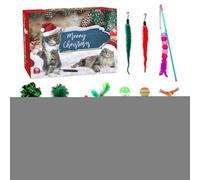 Calendrier De L'Avent Pour Chat 2025, 24 Pièces Jouets Interactifs Pour Chats D'intérieur Calendrier De Compte À Rebours De Noël De 24 Jours Weihnachts Countdown 2025 Avec Chats Chien Jouets