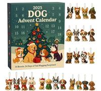 Calendrier de l'Avent pour chiens 2025, Calendrier de l'Avent pour les amoureux des chiens, Calendrier de Noël 24 jours, 24 adorables décorations à suspendre pour le sapin de Noël (1PC)
