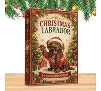 Calendrier de l'Avent pour chiens, figurines de Noël en acrylique à collect | Cadeau de compte à rebours en forme d'animal mignon, rituel d'ouverture de 24 jours, boîte à souvenirs décorative de vacances