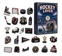 Calendrier De L'Avent Pour Les Amateurs De Hockey 2026 - Compte À Rebours D | Pédants de Hockey sur glace en acrylique 2D, pour fêtes de noël, bureaux, maison, école, chambres d', mur d'études