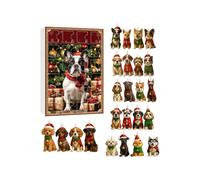 Calendrier de l'Avent pour les amoureux des chiens - 24 jours mignons | Décoration de l'Avent pour Noël, pour les vacances, les anniversaires, les bureaux, la maison, la chambre, la porte