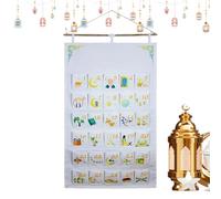 Calendrier de l'Avent pour les Fêtes | Décoration Murale Textile pour 30 Jours,Calendrier d'Activités Ludiques avec Pochettes,pour la Maison l'Appartement l'École les Fêtes les Célébrations les