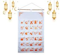 Calendrier de l'Avent pour les Fêtes | Décoration Murale Textile pour 30 Jours,Compte à Rebours pour les Célébrations avec Poches - pour la Maison l'Appartement l'École les Fêtes les Célébrations les