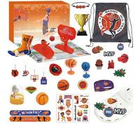 Calendrier De L'Avent Pour Noël | 24 Jours Cadeau de Fête Accessoires de Basketball | Décorations Et Cadeaux Pour Bas De Noël Basketball,pour Apprentissage Développement Activité Familiale Amusante Ad