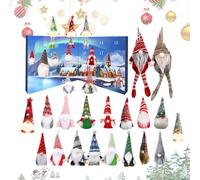 Calendrier de l'Avent pour Noël - Calendrier de l'Avent avec Lutins de Noël,Décoration Festive de Vingt-Quatre Jours pour Femme Homme Adolescent Garçon Fille Enfant Famille