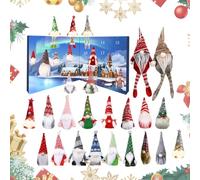 Calendrier de l'Avent pour Noël - Calendrier de l'Avent avec Lutins de Noël | Décoration Festive de Vingt-Quatre Jours pour Femme Homme Adolescent Garçon Fille Enfant Famille