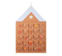 Calendrier de l'Avent pour Noël Décor en Tissu Remplissable avec Poches, 24 | Calendrier compte à rebours de Noël avec poches Pour bonbons sucreries papeterie bijoux cheminée mur et panneau