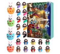 Calendrier De L'avent Pour Noël,Décorations 24 Jours Figurines Jésus Décorations Noël Pâques Saint Valentin Halloween Action Grâces