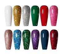 Calendrier de l'Avent pour vernis à ongles, kit de vernis à ongles 12 couleurs, calendrier l'Avent Noël pour femmes et filles