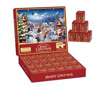Calendrier De L'Avent Puzzle 2024 | 24 Boîtes 1008 Pièces Calendrier De L'Avent Puzzle De Vacances De Noël | Calendrier du Compte À Rebours De Noël | Puzzles De Noël pour Enfant Et Adultes