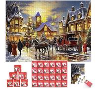 Calendrier de l'avent Puzzle - 2025 Calendrier Avent Puzzle Adultes - 1008 Pièces - Cadeaux de Noël pour Hommes et Femmes