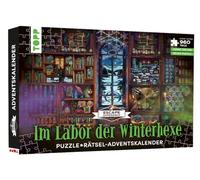 Calendrier de l'Avent Puzzle : dans Le Laboratoire de la sorcière d'hiver - 24 Puzzles avec Un Total de 960 pièces. La Prochaine expérience Ultime d'évasion Chaque Jour combinez et déchiffrez de