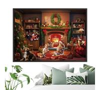 Calendrier de l'Avent Puzzle Jeu | Calendrier de Casse-Tête 24 Jours pour Décompte | Jouet Interactif Saisonnier pour Accessoires Scéniques | Pour Voyage Salle de Classe Dortoir
