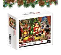 Calendrier De L'Avent Puzzle Noël,Puzzle Noël - Compte À Rebours Pour Le Vintage Jigsaw,Chaque Jour Décembre Vacances D'hiver 1000 Pièces P