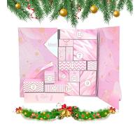Calendrier de l'Avent rempli, boîte de calendrier de jouets de 24 jours, boîte de rangement vide pour les activités des loisirs créatifs de Noël